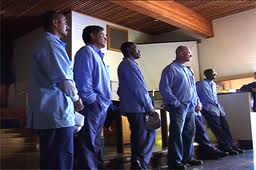 prison visitation men uniforms anxiety emotional colony california inmate inmates
